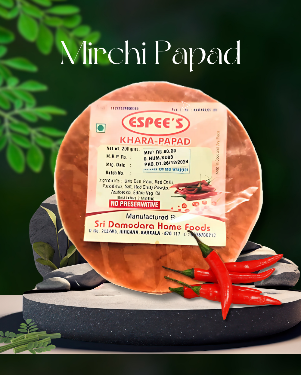 Mirchi Papad 200 gms