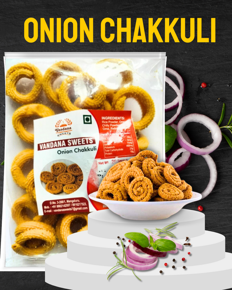 Onion Chakkuli (Vandana Sweets) 200 gms