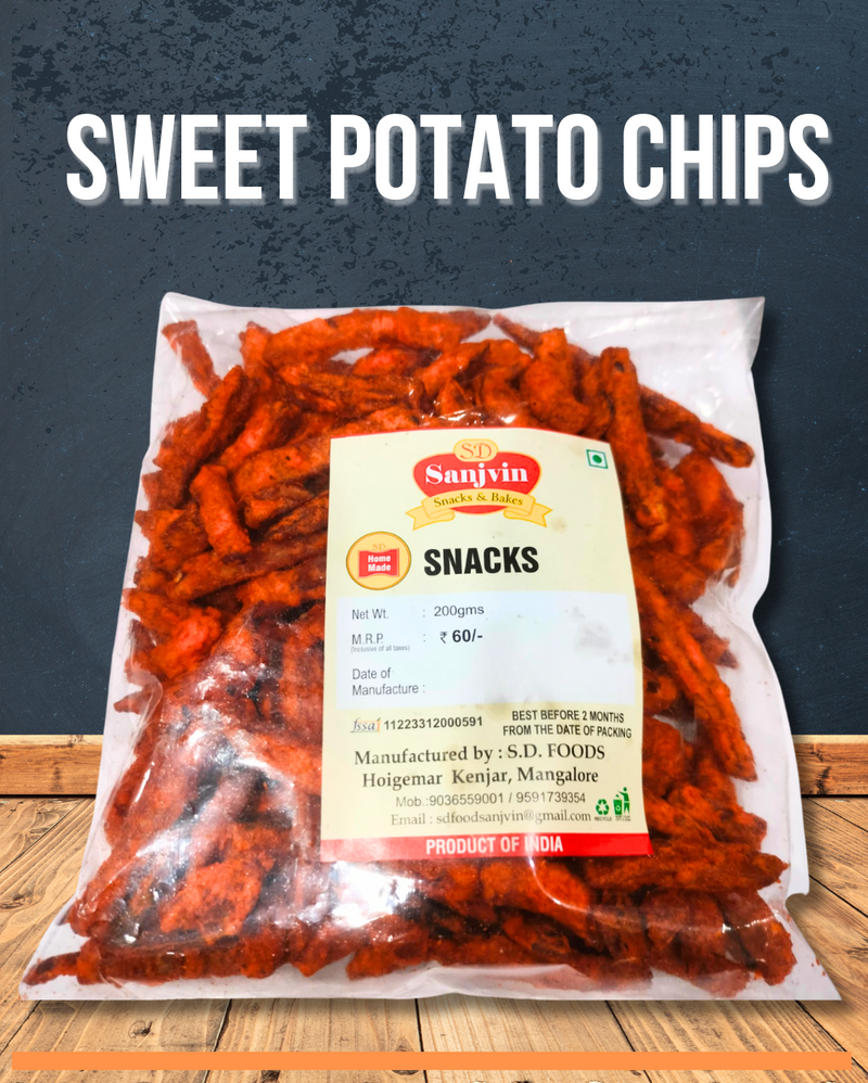 Sweet potato Chips (sanjvin brand) 200 gms