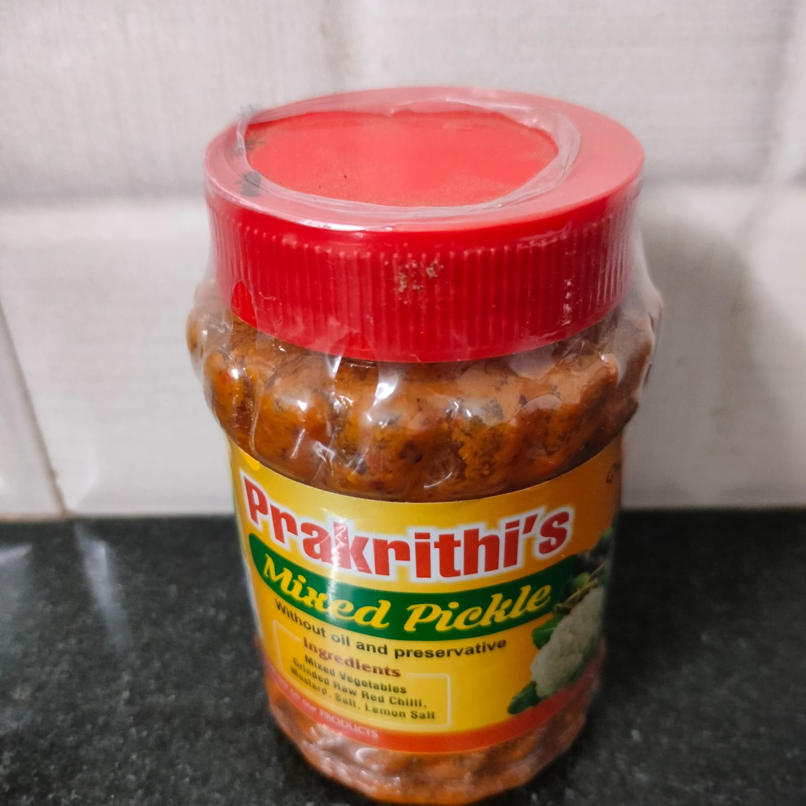 Prakrithi's Mixed Veg Pickle 250 gms